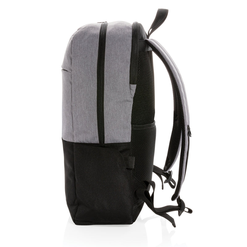 Load image into Gallery viewer, Modern 15.6-inch USB and RFID laptop backpack by XD Collection, PVC-free bag with multiple compartments and padded straps.