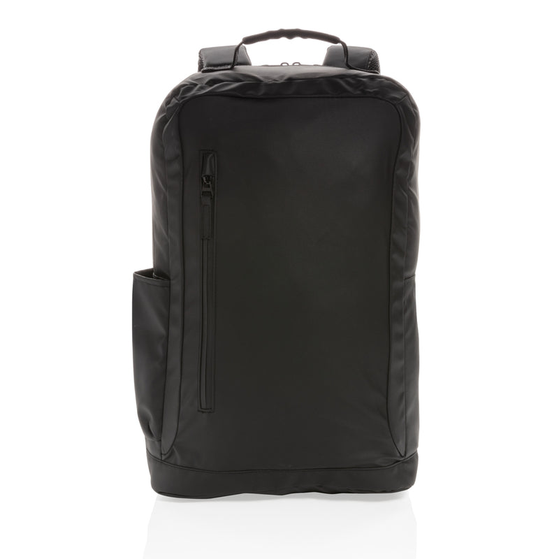 Load image into Gallery viewer, Black 15.6-inch PVC-free laptop backpack from XD Collection, stylish bag with multiple compartments for travel and daily use.