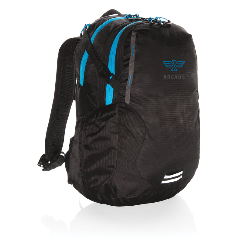 Load image into Gallery viewer, XD Collection Explorer ripstop medium hiking backpack 26L with PVC-free fabric, shown with adjustable straps and multiple compartments.