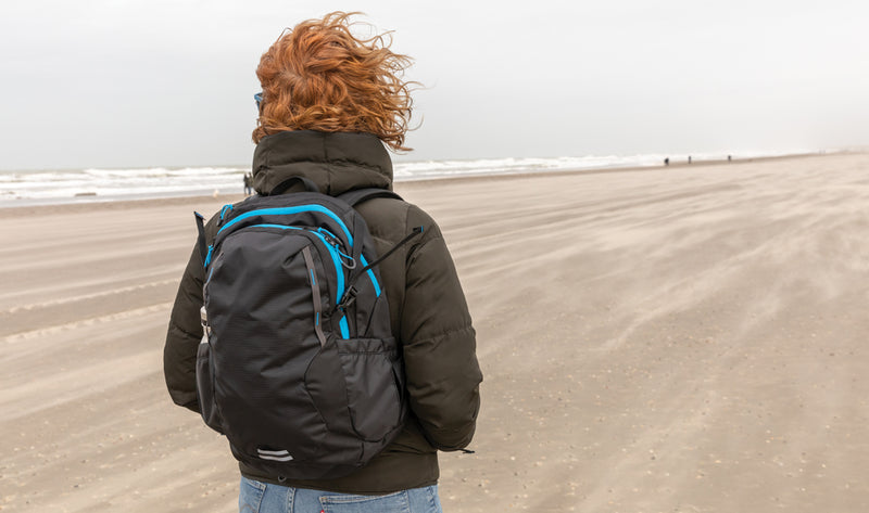 Load image into Gallery viewer, XD Collection Explorer ripstop medium hiking backpack 26L with PVC-free material, featuring multiple compartments and durable straps.