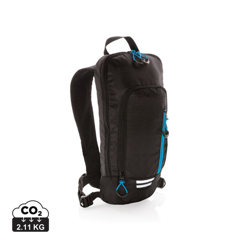 Load image into Gallery viewer, Small XD Collection Explorer ripstop hiking backpack in black, 7L capacity, PVC-free, with adjustable straps and multiple compartments.