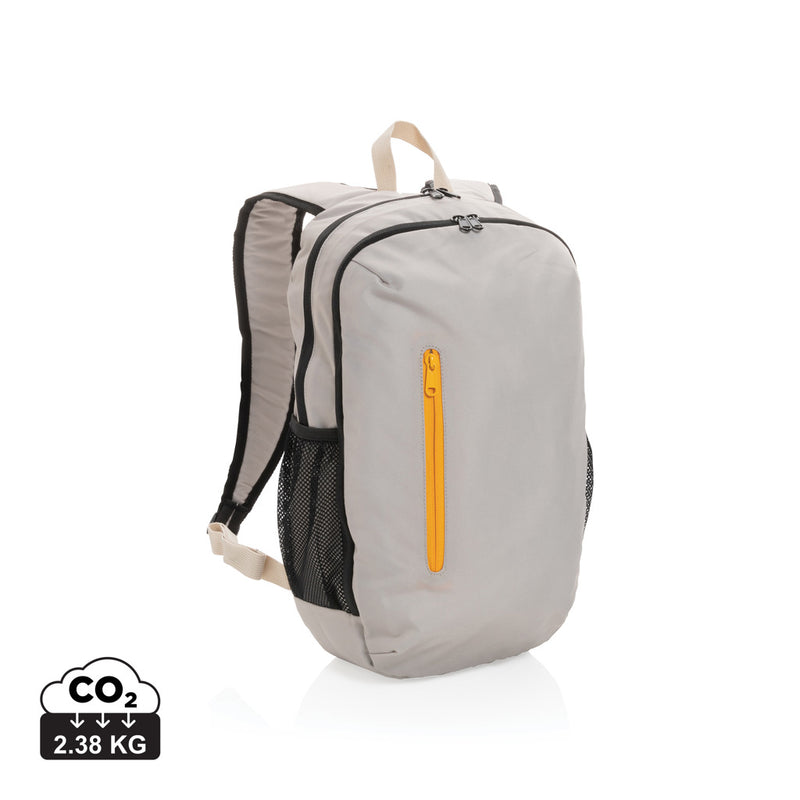 Load image into Gallery viewer, XD Collection 300D RPET casual backpack with multiple compartments and adjustable straps, suitable for travel and everyday use.