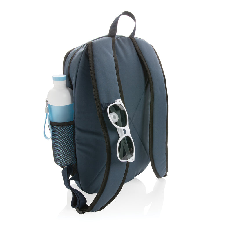 Load image into Gallery viewer, XD Collection 300D RPET casual backpack with adjustable straps and multiple compartments, designed for everyday travel and style.
