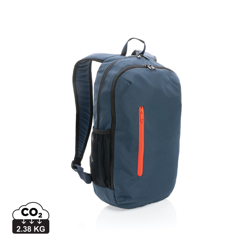 Load image into Gallery viewer, Casual XD Collection 300D RPET backpack with adjustable straps and multiple compartments, made from eco-friendly recycled materials.