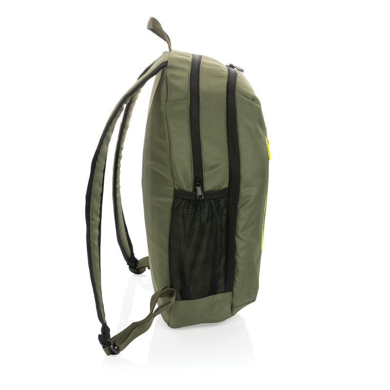 Load image into Gallery viewer, XD Collection 300D RPET casual backpack with multiple compartments and adjustable straps, eco-friendly and stylish for everyday use.
