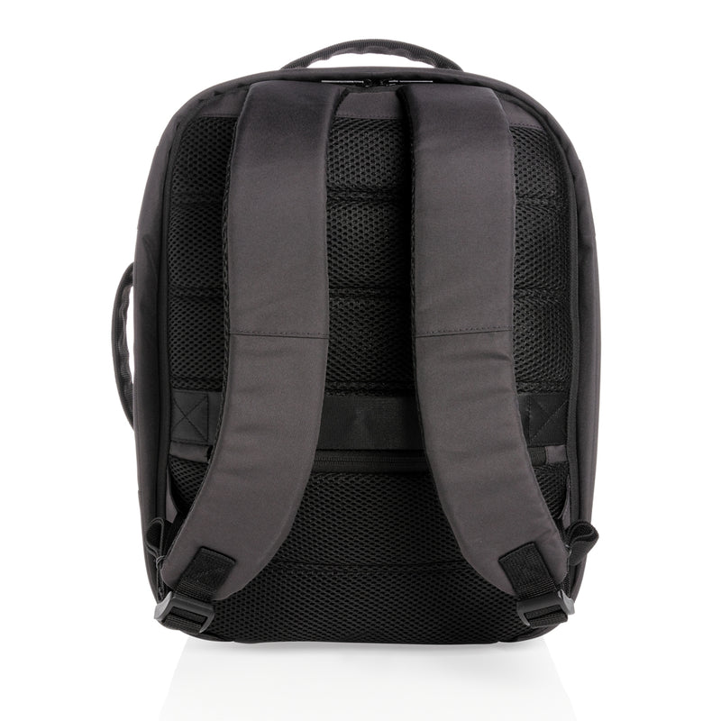 Load image into Gallery viewer, XD Xclusive Impact AWARE™ RPET 15.6-inch anti-theft laptop backpack with multiple compartments and padded shoulder straps.
