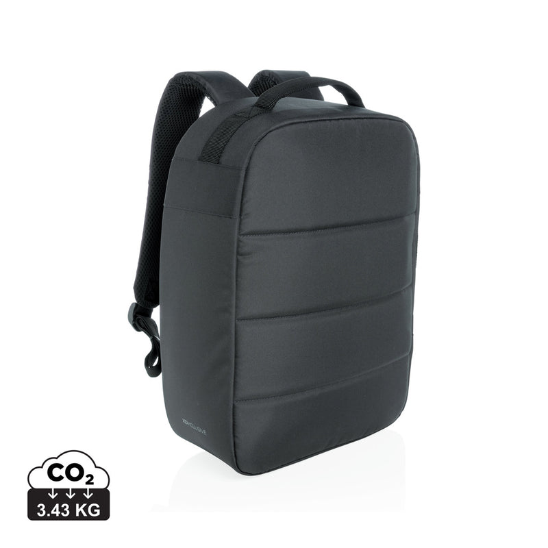 Load image into Gallery viewer, XD Xclusive Impact AWARE™ RPET 15.6-inch anti-theft laptop backpack with multiple compartments and padded straps.