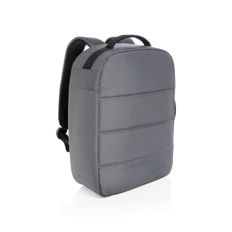 Load image into Gallery viewer, XD Xclusive Impact AWARE™ RPET 15.6-inch anti-theft laptop backpack with multiple compartments and padded shoulder straps.