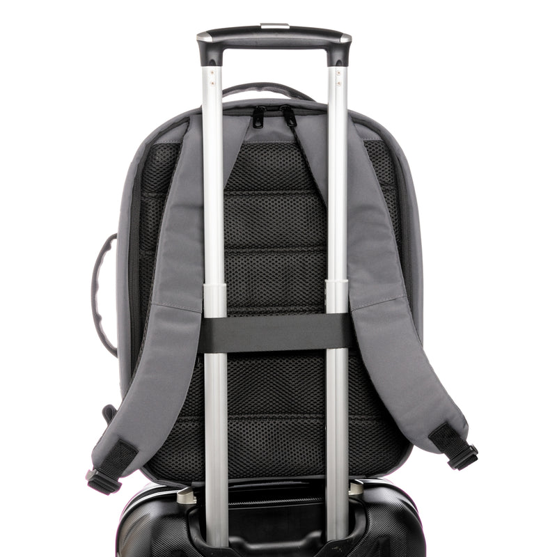 Load image into Gallery viewer, XD Xclusive Impact AWARE™ RPET anti-theft 15.6-inch laptop backpack with multiple compartments and padded shoulder straps.