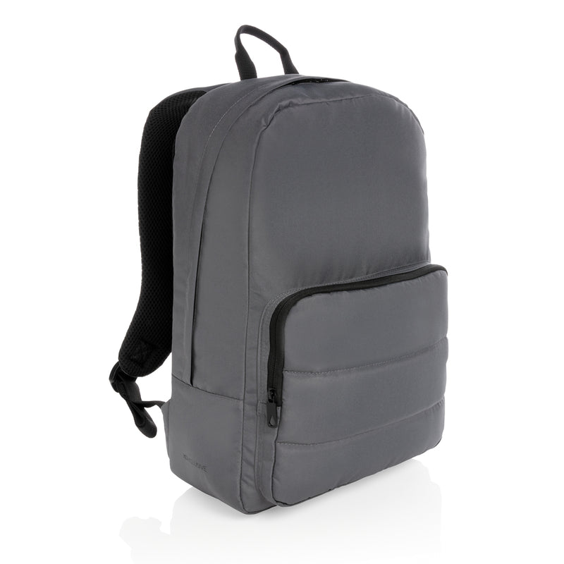 Load image into Gallery viewer, XD Xclusive Impact AWARE™ RPET 15.6-inch laptop backpack with multiple compartments and padded straps, made from recycled materials.
