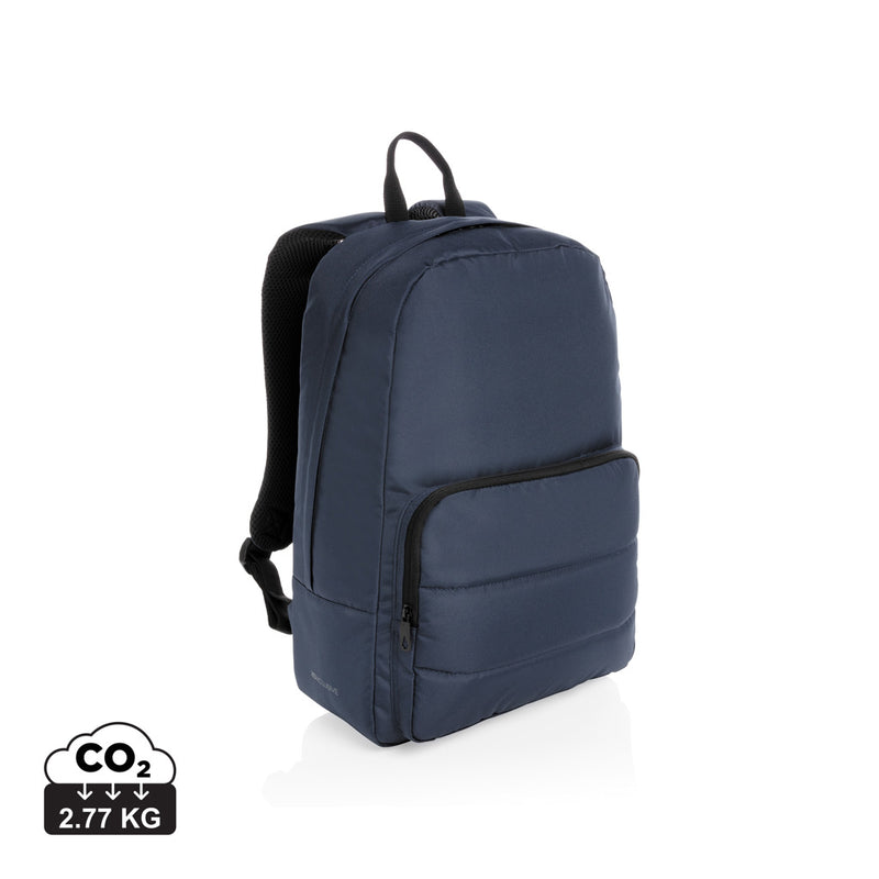 Load image into Gallery viewer, XD Xclusive Impact AWARE™ RPET 15.6" laptop backpack featuring multiple compartments and padded shoulder straps for comfortable carrying.