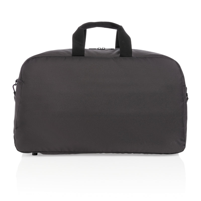 Load image into Gallery viewer, XD Xclusive Impact AWARE™ RPET weekend duffel bag with handles and zipper closure, made from recycled materials, suitable for travel.