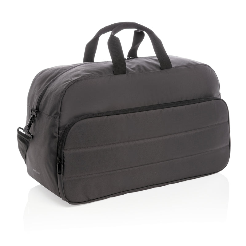 Load image into Gallery viewer, Light blue Impact AWARE™ RPET weekend duffel bag from XD Xclusive with sturdy handles and spacious main compartment for travel.