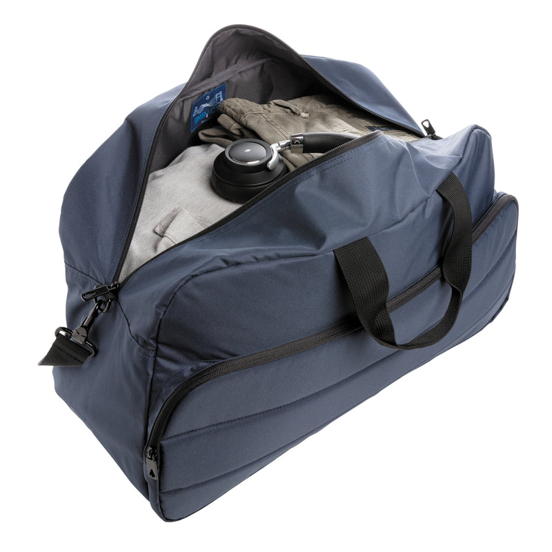 Load image into Gallery viewer, Impact AWARE™ RPET weekend duffel bag by XD Xclusive, showing durable eco-friendly travel bag with handles and spacious interior.