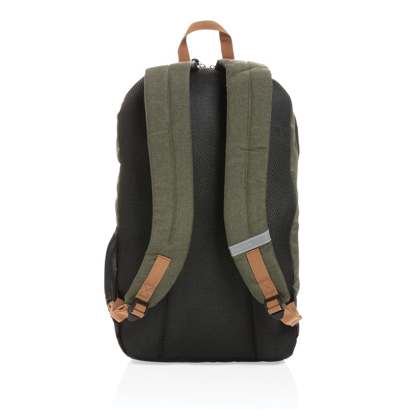 Load image into Gallery viewer, Impact AWARE™ Urban outdoor backpack by XD Collection with multiple compartments and adjustable straps, designed for travel and daily use.