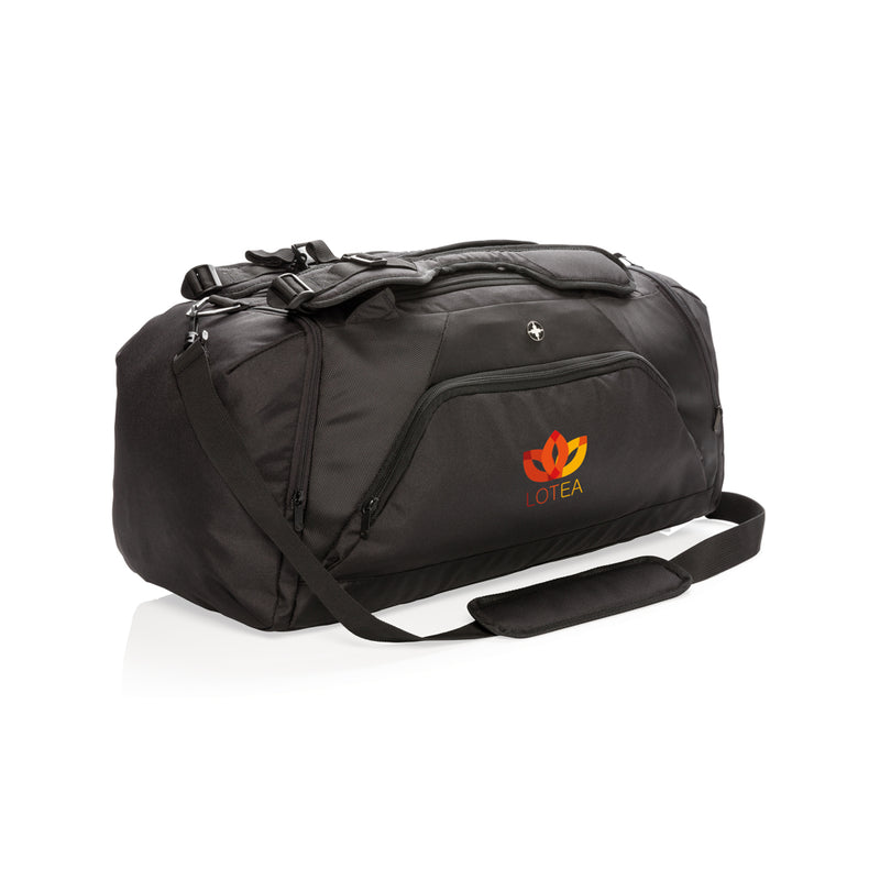Load image into Gallery viewer, Swiss Peak RFID sports duffel & backpack - Custom Wood Designs