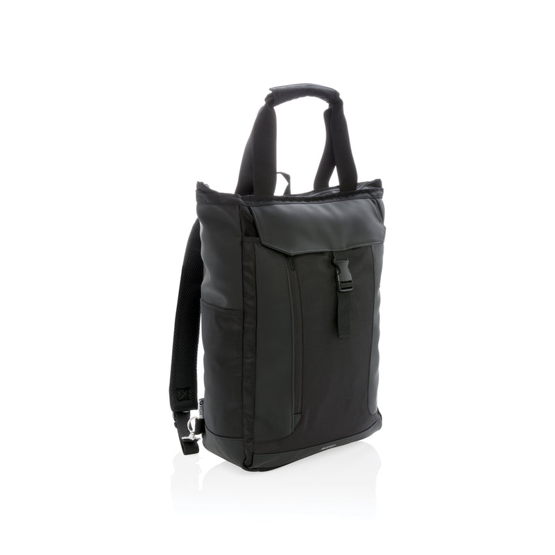 Load image into Gallery viewer, Swiss Peak 15-inch PVC-free laptop tote bag with handles, designed for travel and daily use, showing a sleek, modern style.