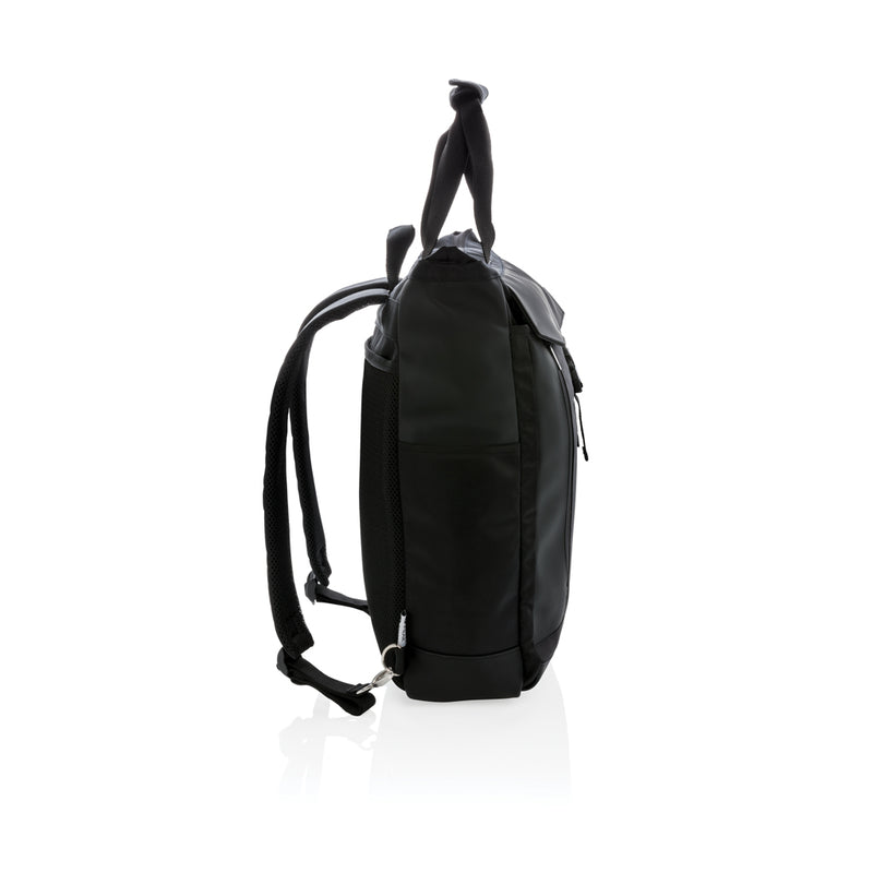 Load image into Gallery viewer, 15-inch Swiss Peak PVC-free laptop tote bag with sturdy handles and sleek design, ideal for travel and everyday use.