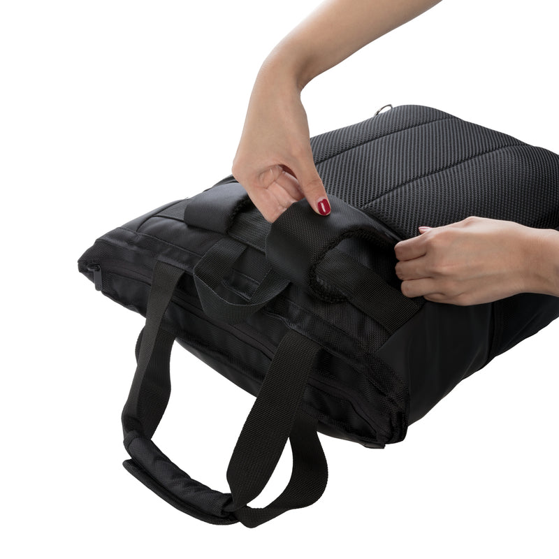 Load image into Gallery viewer, Swiss Peak 15-inch PVC-free laptop tote bag with sturdy handles and sleek design, ideal for travel and daily use.