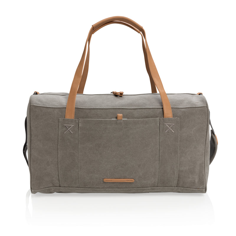 Load image into Gallery viewer, Canvas travel/weekend bag PVC free - Custom Wood Designs
