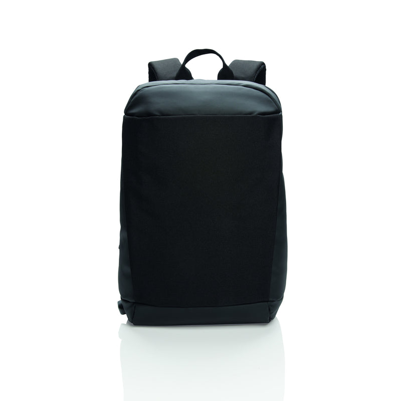 Load image into Gallery viewer, XD Xclusive Madrid anti-theft RFID USB laptop backpack made of PVC-free material, with secure compartments and sleek design.