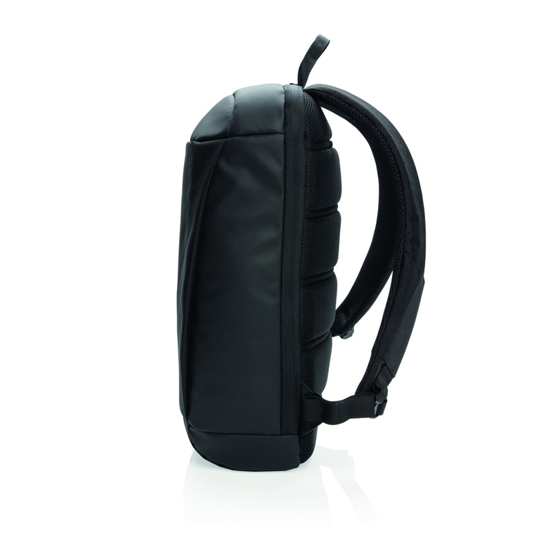 Load image into Gallery viewer, XD Xclusive Madrid anti-theft RFID USB laptop backpack in PVC-free material, showing front view with multiple compartments