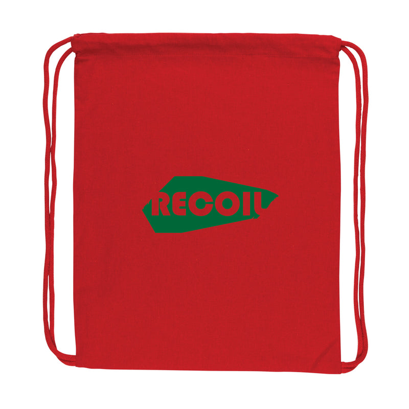 Load image into Gallery viewer, Recycled cotton drawstring backpack by XD Collection, Impact AWARE™ eco-friendly travel bag with adjustable cords and spacious interior.