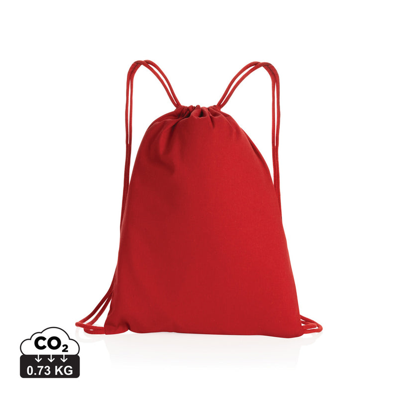 Load image into Gallery viewer, Recycled cotton drawstring backpack from XD Collection Impact AWARE™ 145g, eco-friendly bags and travel accessory.