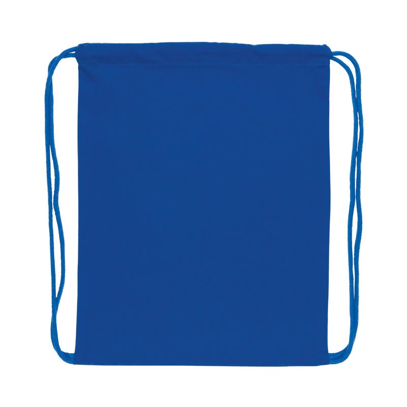 Load image into Gallery viewer, Recycled cotton drawstring backpack from XD Collection Impact AWARE™ in natural color, lightweight 145g, for bags and travel.