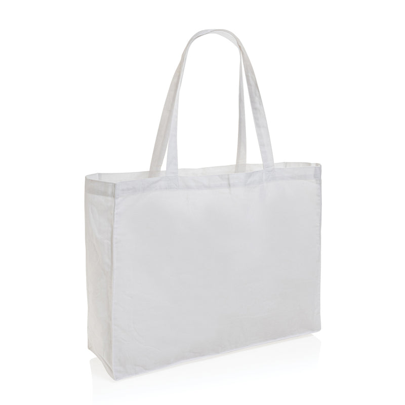 Load image into Gallery viewer, Cotton shopper bag by XD Collection, 145g weight, durable and eco-friendly for shopping and travel use.