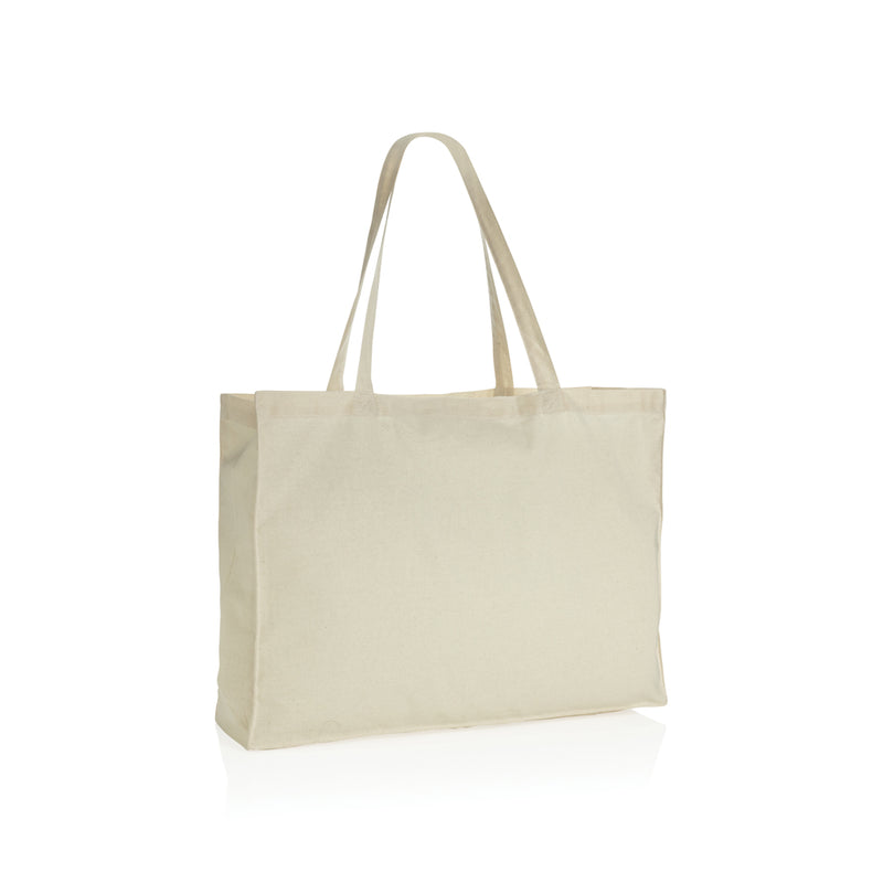 Load image into Gallery viewer, Cotton shopper bag by XD Collection with 145g weight, durable and eco-friendly for versatile shopping and travel use.