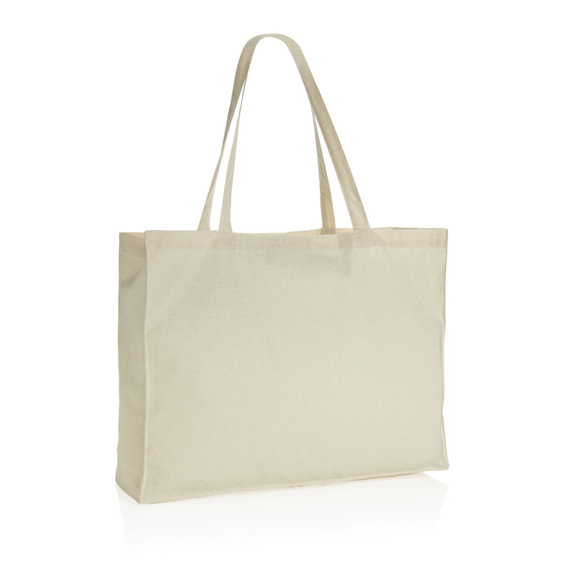 Load image into Gallery viewer, Cotton shopper bag from XD Collection in 145g lightweight cotton, ideal for shopping and travel, with sturdy handles.