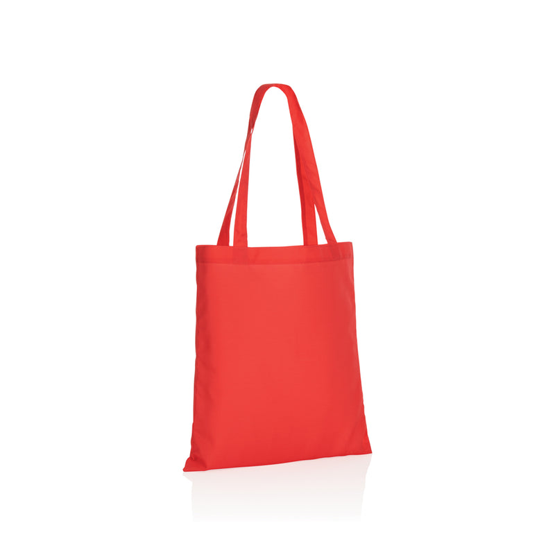 Load image into Gallery viewer, RPET 190T tote bag from XD Collection, durable eco-friendly bag with handles, ideal for shopping and travel use.
