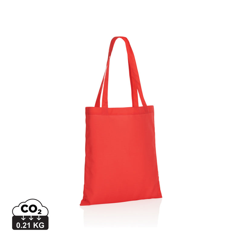Load image into Gallery viewer, RPET 190T tote bag from XD Collection, durable eco-friendly bag with handles, suitable for shopping and travel.