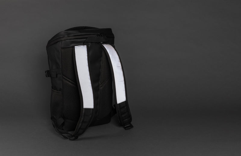 Load image into Gallery viewer, XD Collection PU high visibility laptop backpack with easy access compartments, designed for 15.6-inch laptops and travel use.