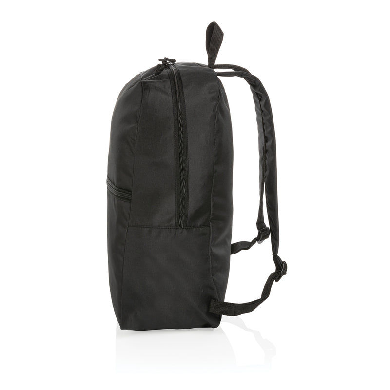 Load image into Gallery viewer, Lightweight Impact AWARE™ RPET backpack from XD Collection, featuring multiple compartments and adjustable straps, suitable for travel.