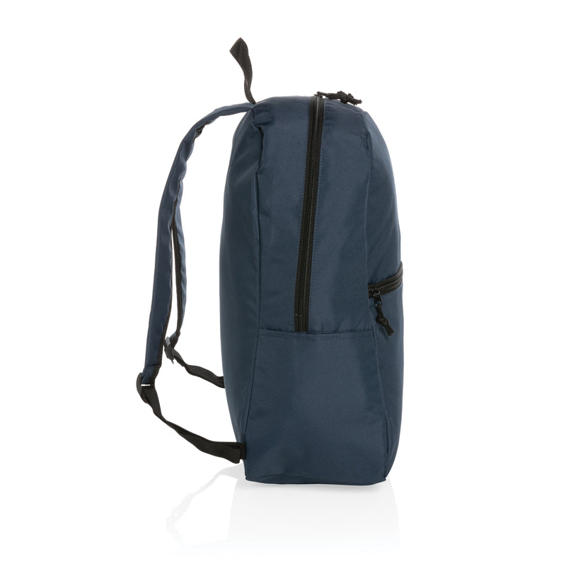 Load image into Gallery viewer, Lightweight Impact AWARE™ RPET backpack by XD Collection, showing the eco-friendly bag with adjustable straps and multiple compartments.