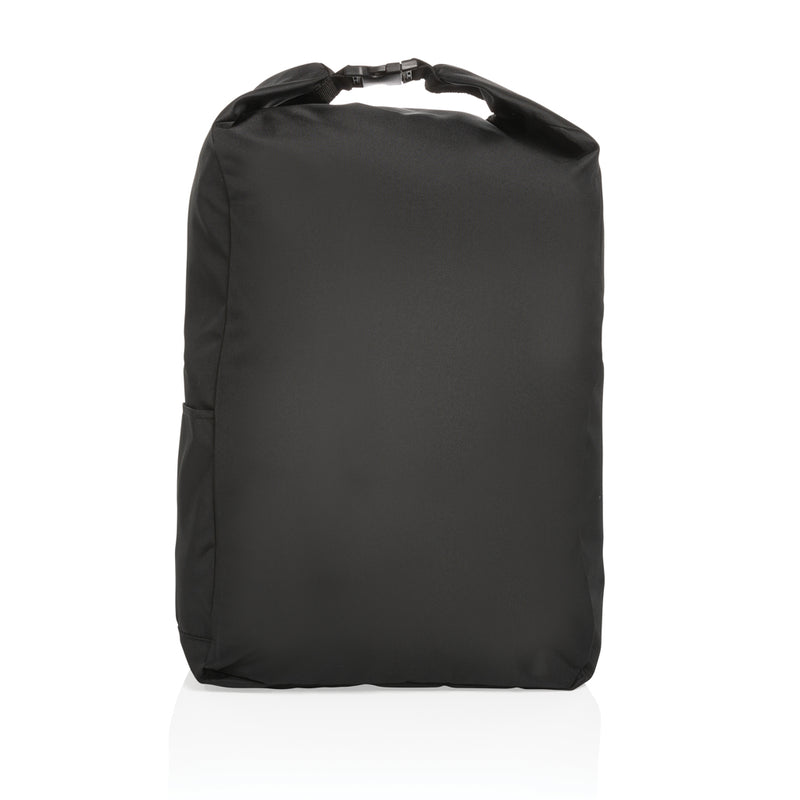 Load image into Gallery viewer, Lightweight Impact AWARE™ RPET rolltop backpack by XD Collection with adjustable straps and spacious main compartment.