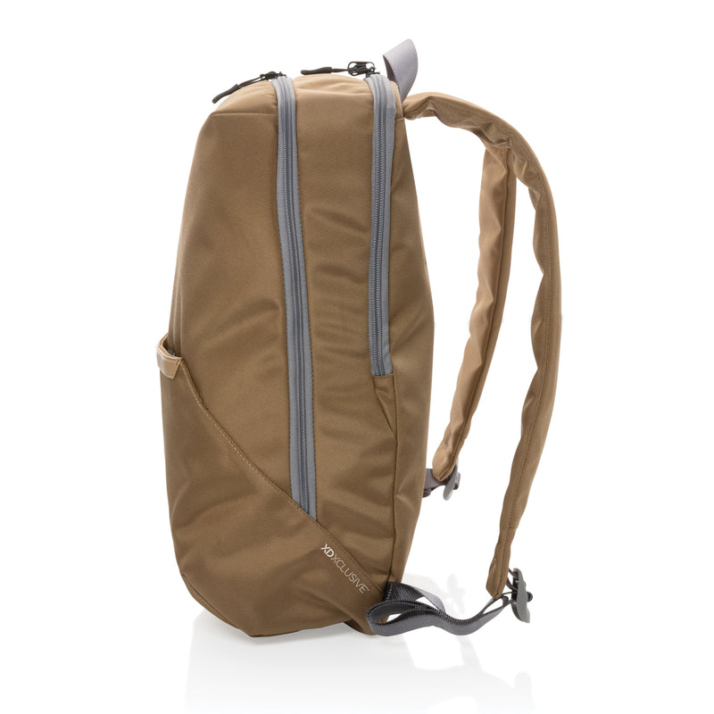Load image into Gallery viewer, XD Xclusive Impact AWARE™ 1200D 15.6-inch modern laptop backpack with padded compartments and sleek black design.