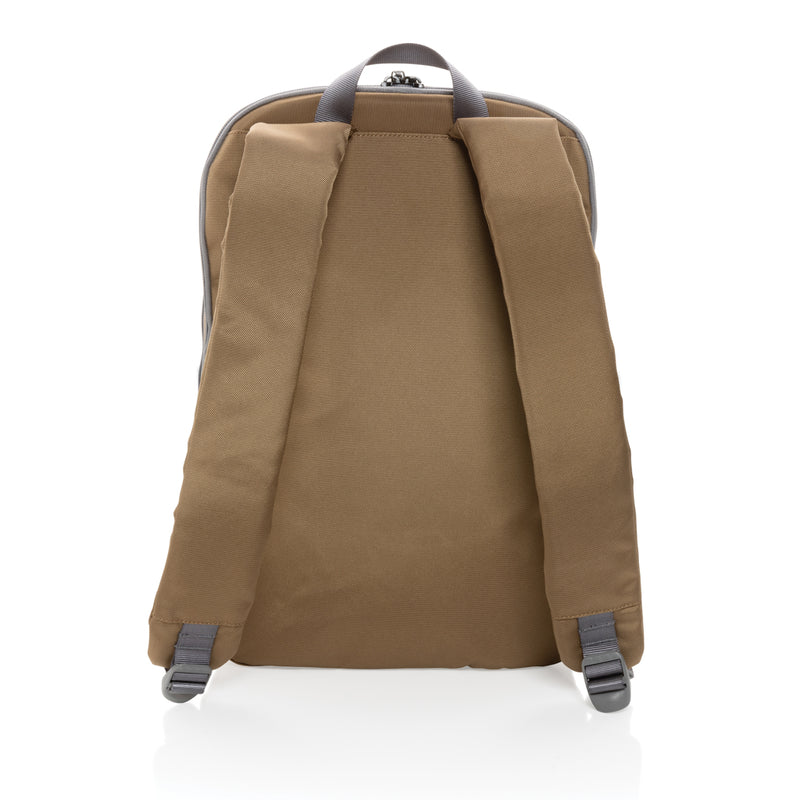 Load image into Gallery viewer, Impact AWARE™ 1200D 15.6-inch modern laptop backpack by XD Xclusive, featuring padded straps and multiple compartments.
