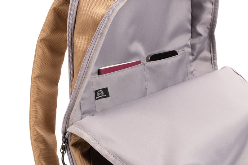 Load image into Gallery viewer, XD Xclusive Impact AWARE™ 1200D 15.6-inch modern laptop backpack showing padded shoulder straps and spacious main compartment