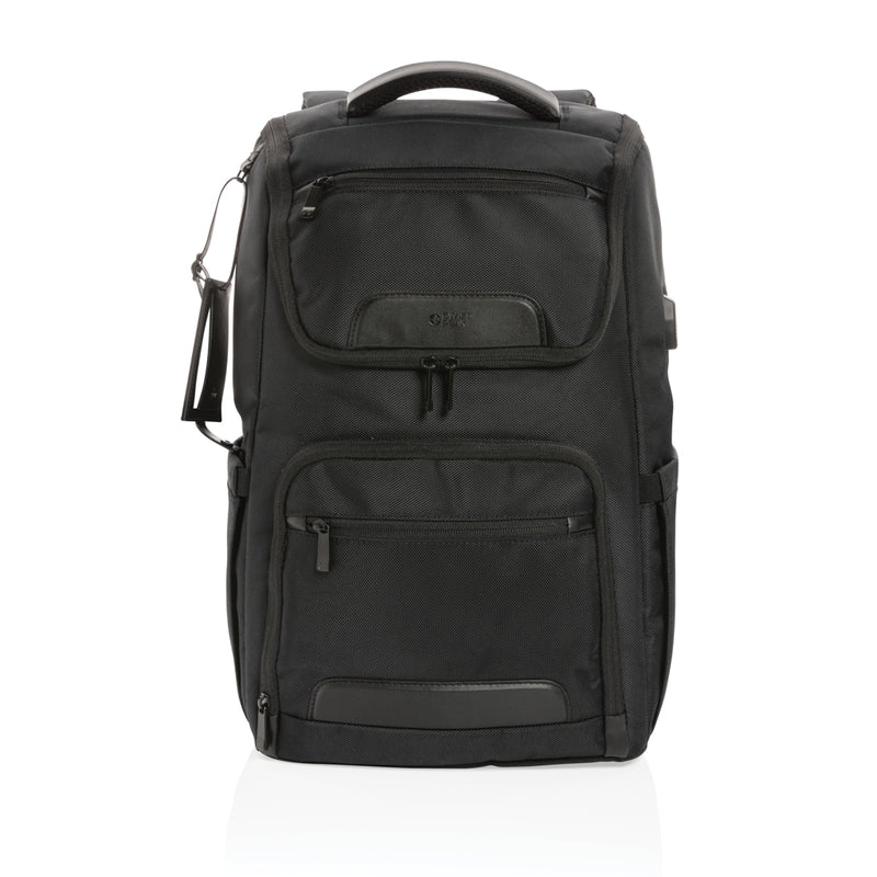 Load image into Gallery viewer, Swiss Peak AWARE™ RPET Voyager 15.6" laptop backpack - Custom Wood Designs