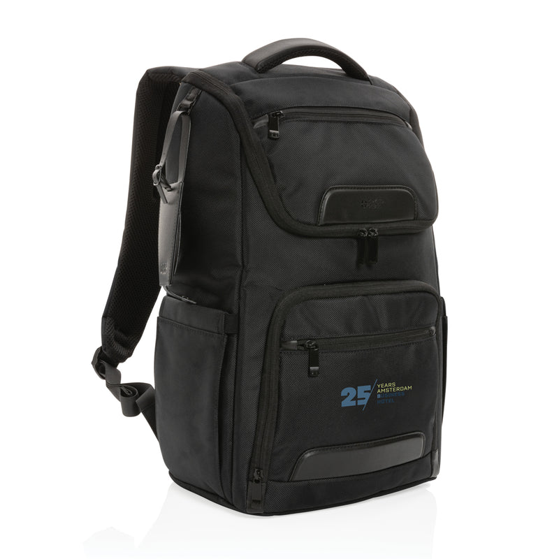 Load image into Gallery viewer, Swiss Peak AWARE™ RPET Voyager 15.6" laptop backpack - Custom Wood Designs
