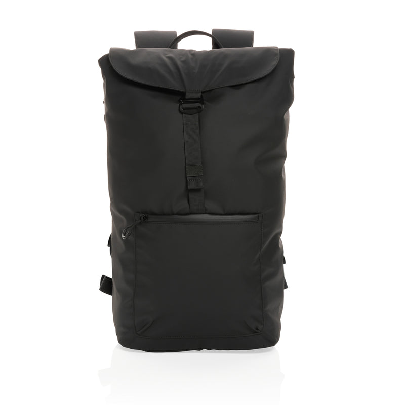 Load image into Gallery viewer, XD Collection Impact AWARE™ RPET water-resistant 15.6-inch laptop backpack with multiple compartments and padded straps.