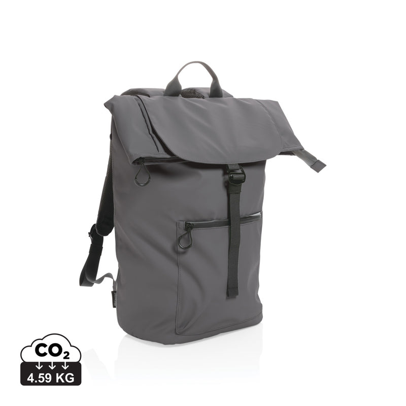 Load image into Gallery viewer, XD Collection Impact AWARE™ RPET water-resistant 15.6-inch laptop backpack in durable bags and travel style, with padded laptop compartment.