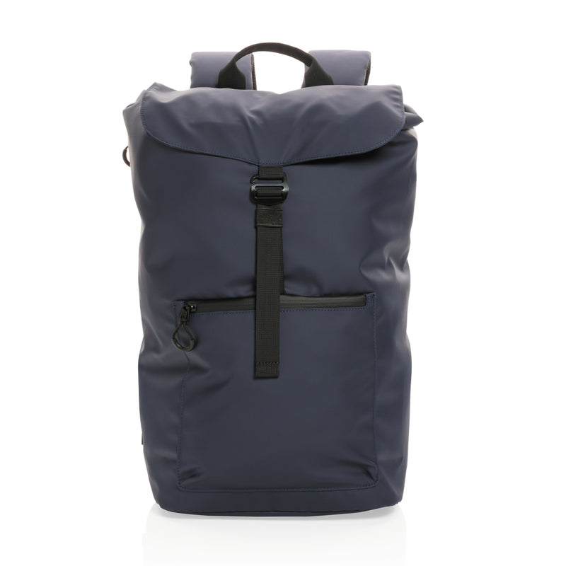 Load image into Gallery viewer, XD Collection Impact AWARE™ RPET water-resistant 15.6-inch laptop backpack with multiple compartments and padded shoulder straps.