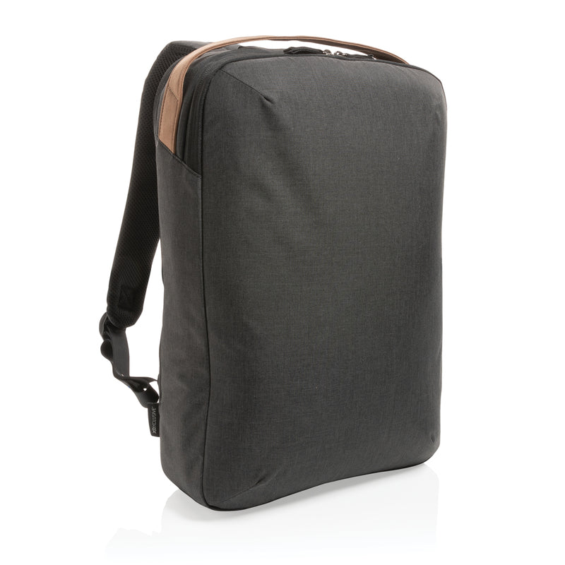 Load image into Gallery viewer, Impact AWARE™ 300D two-tone deluxe 15.6-inch laptop backpack by XD Xclusive with multiple compartments and padded shoulder straps.