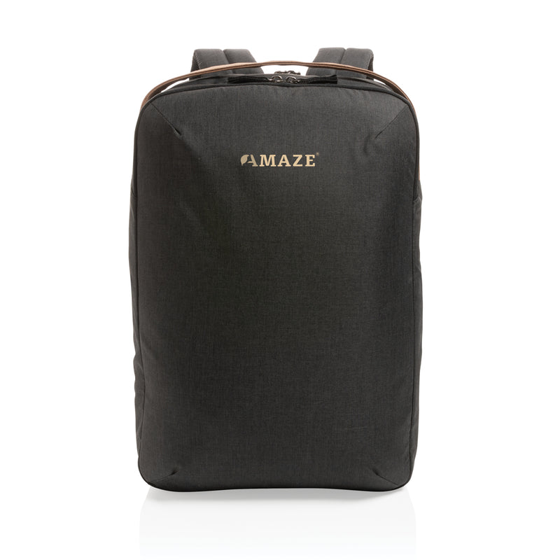 Load image into Gallery viewer, XD Xclusive Impact AWARE™ 300D two-tone deluxe 15.6-inch laptop backpack with padded compartments and stylish design.