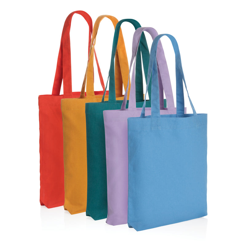 Load image into Gallery viewer, Canvas tote bag from XD Collection featuring 285 gsm durable fabric, suitable for bags and travel use, with natural woven texture.