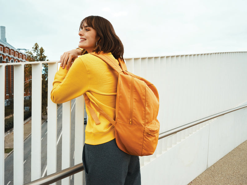 Load image into Gallery viewer, Impact Aware™ 285 gsm rcanvas backpack from XD Collection, durable bag with adjustable straps and spacious main compartment.